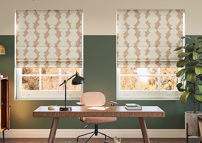 Construct, Tangerine - Roman Blind - Image 3